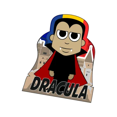 Mgs015-magnet frigider-romania-dracula